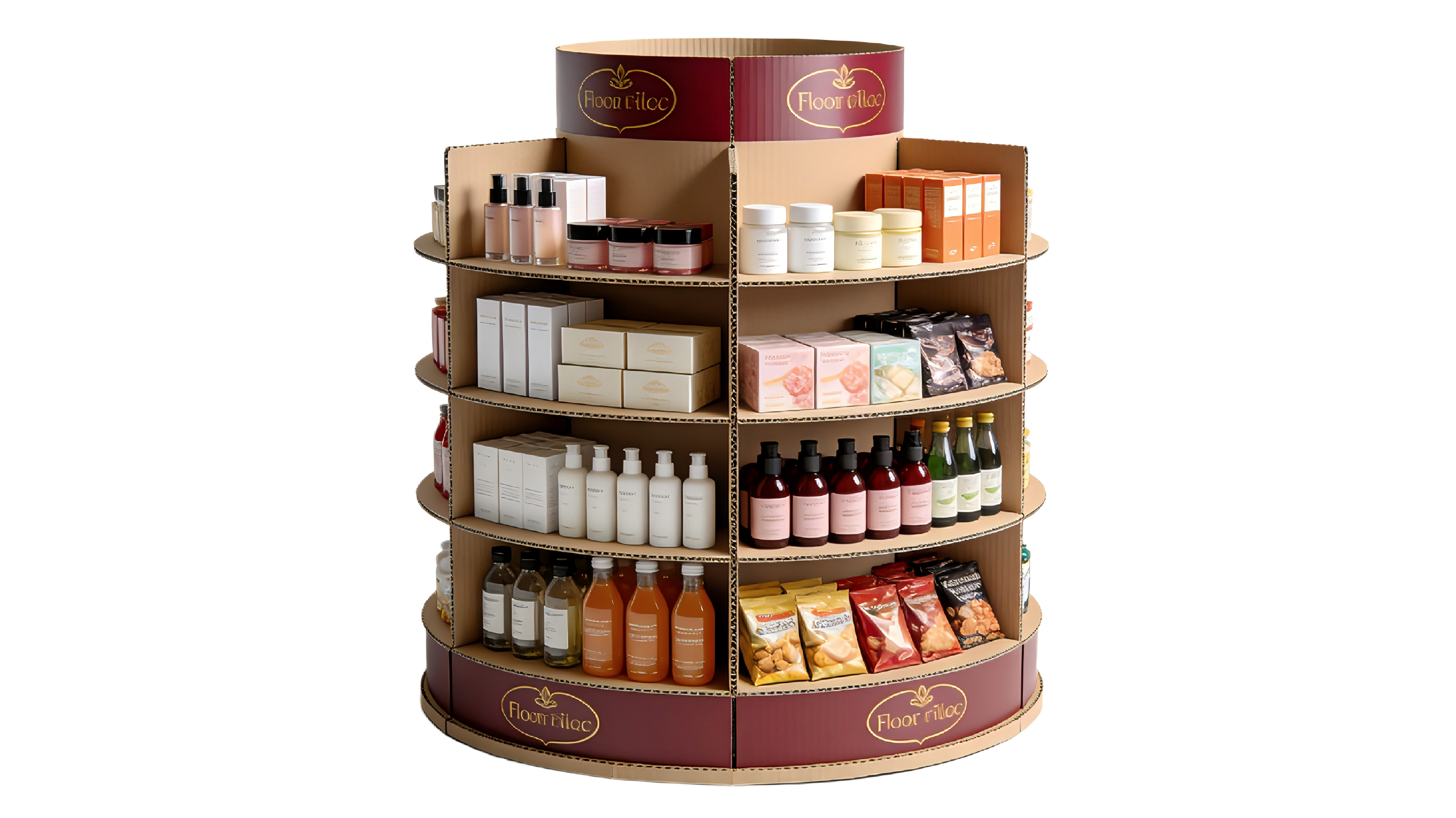 Rotating Corrugated Floor Display