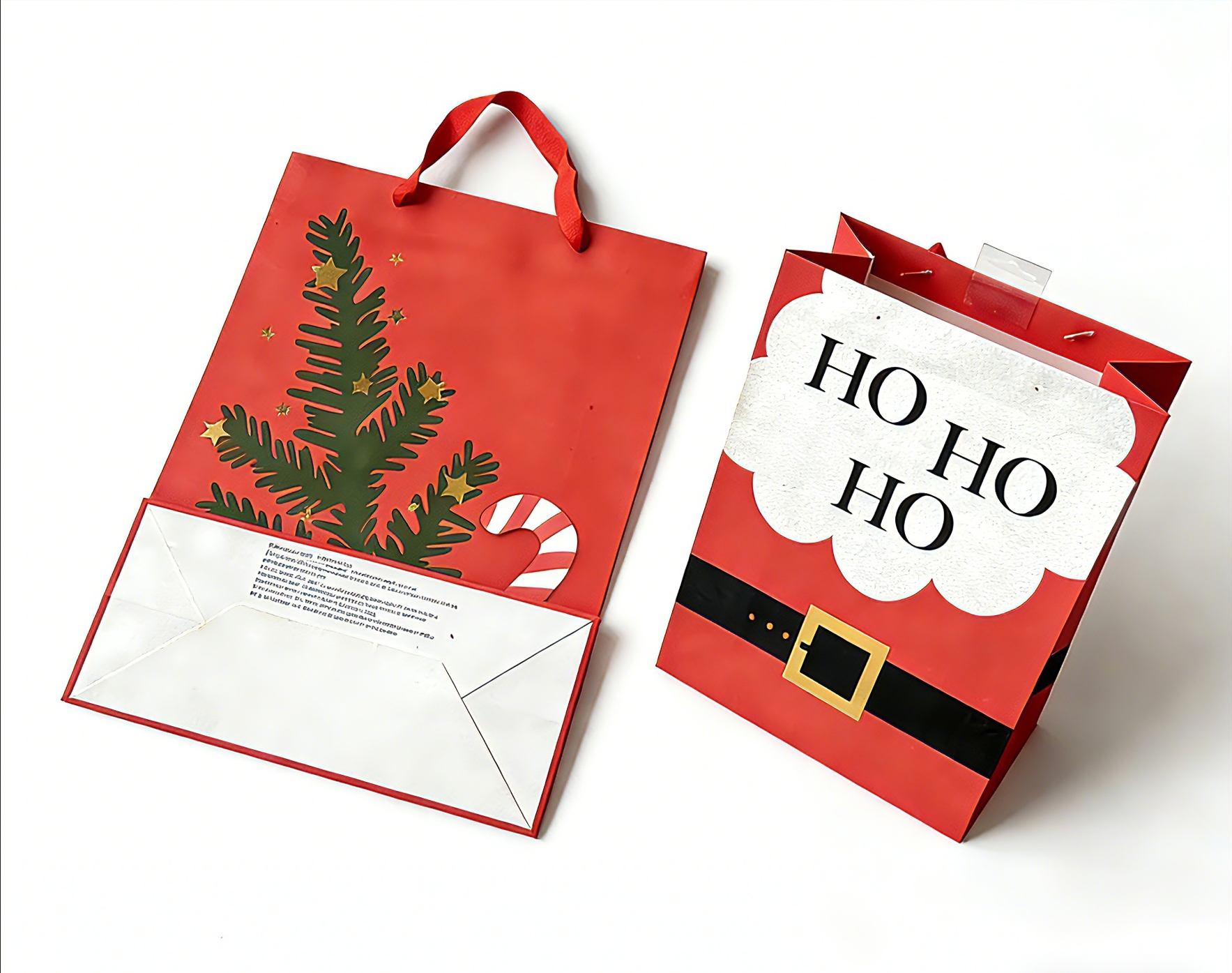 Custom Christmas Theme Paper Shopping Bag
