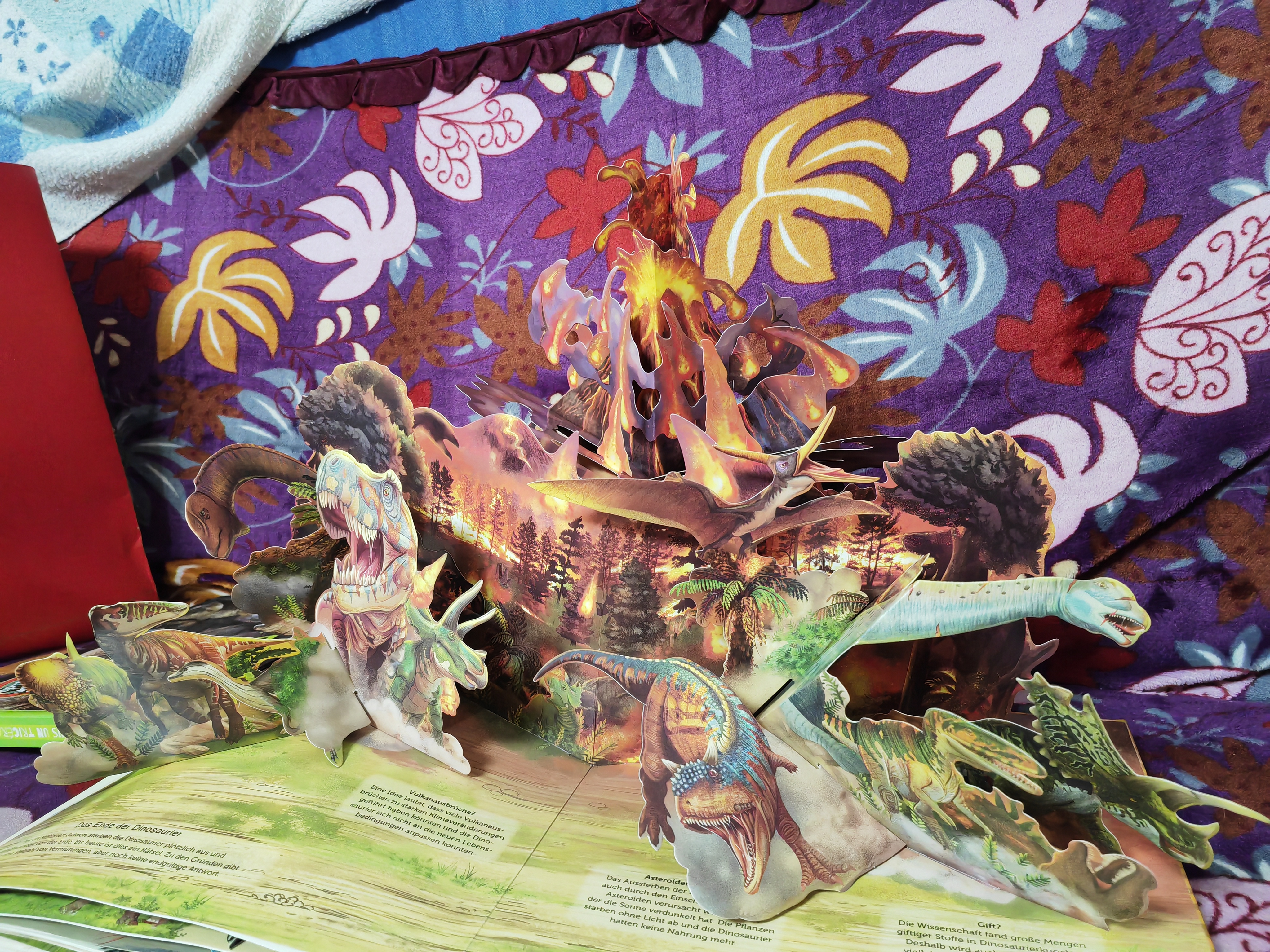 Volcano Dinosaur 3D Pop Up Book