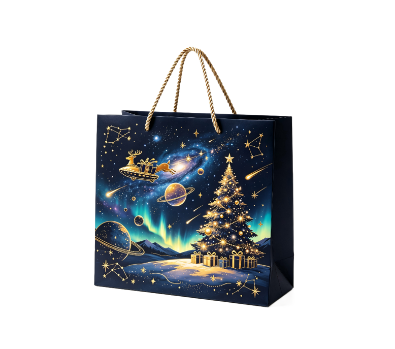 Galaxy Christmas Gift Bag