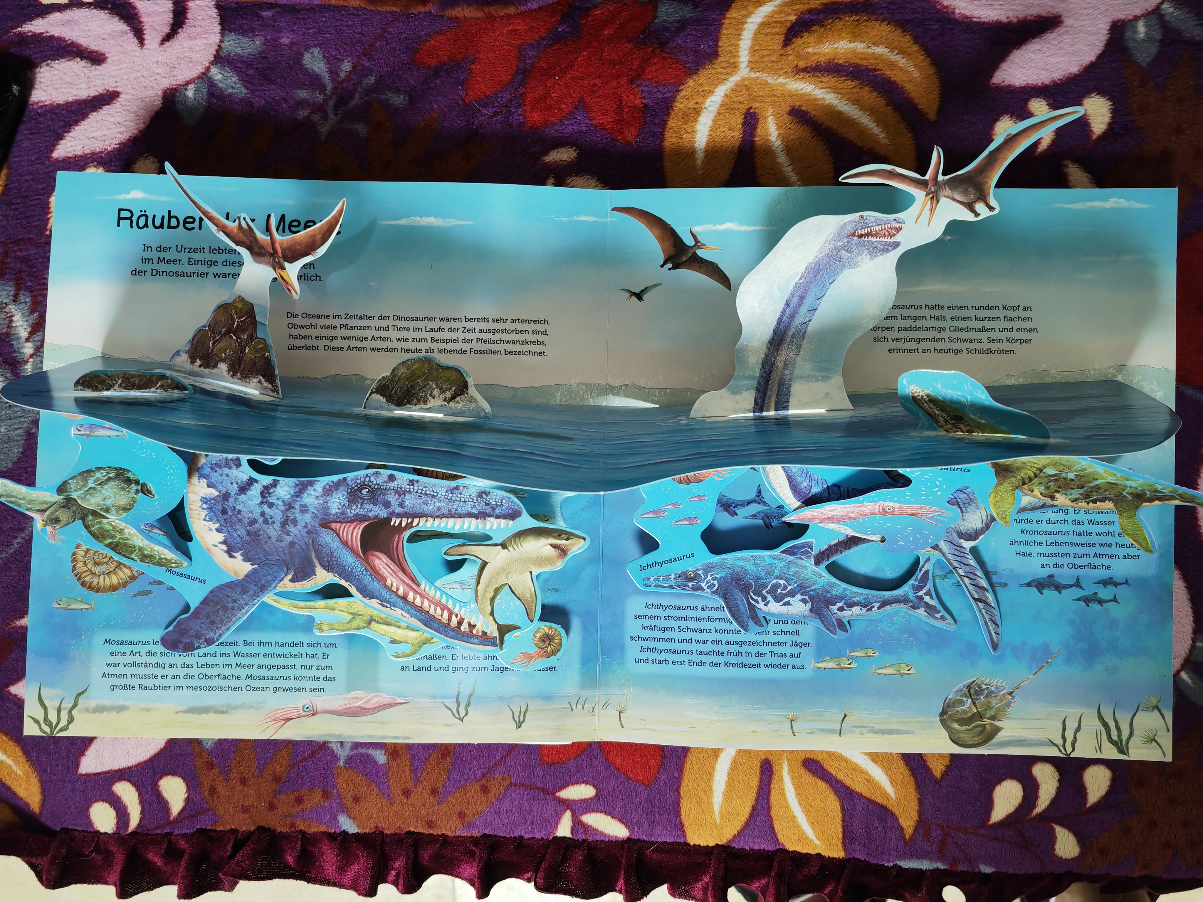 Marine Dinosaur Interactive Pop Up Book
