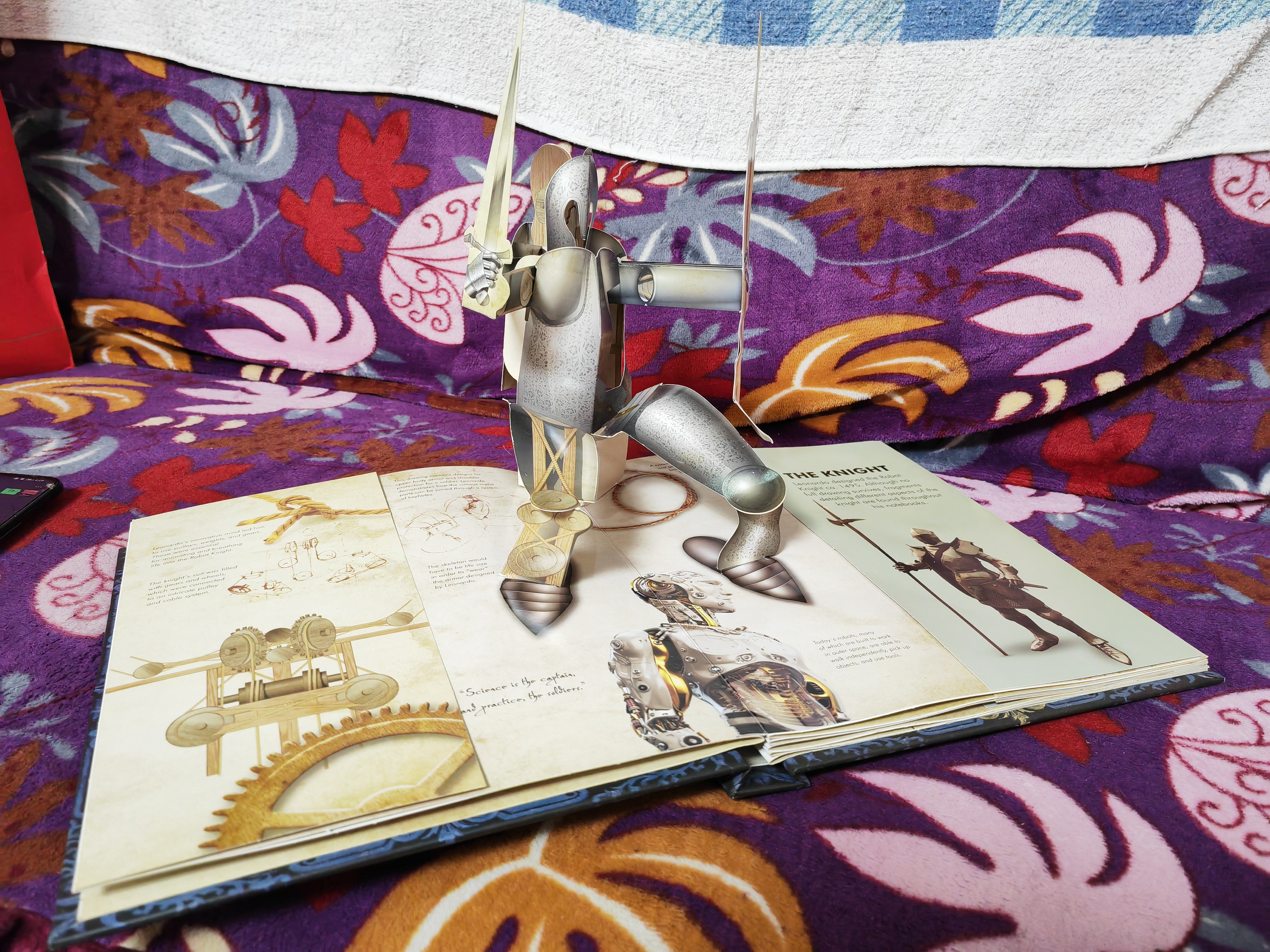 Leonardo Mechanical 3D Pop Up Book