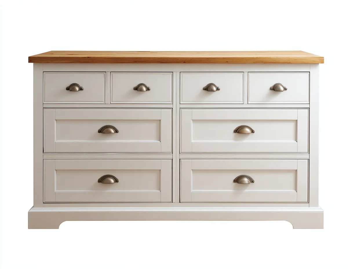 Cassettiera-legno-132x50x84 cm-bianco-stile classico-Havenmyloft