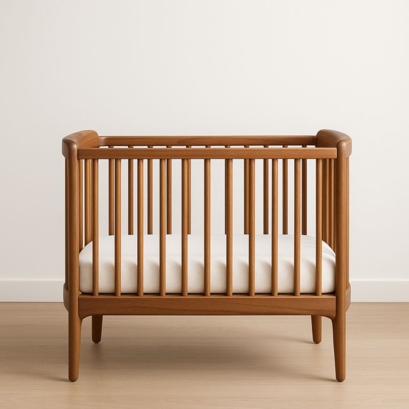 Lit bébé en bois de hêtre 120x60 cm