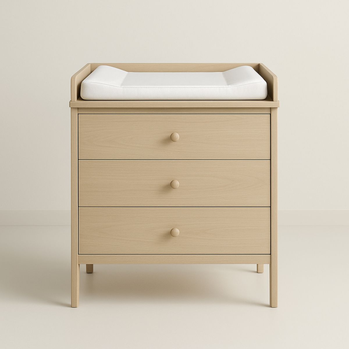 Table à langer avec commode 3 tiroirs en bois