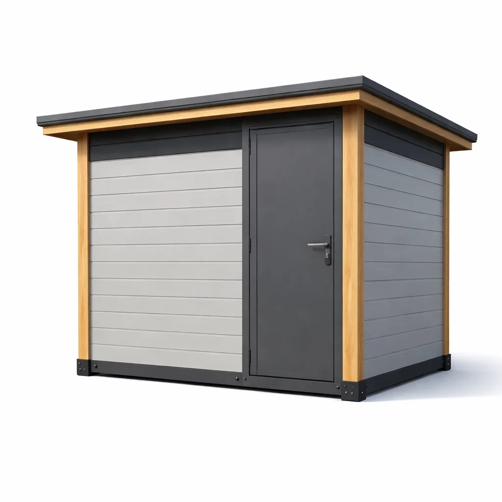 Abri de jardin en métal avec cadre en bois-Cosy Cab Ine