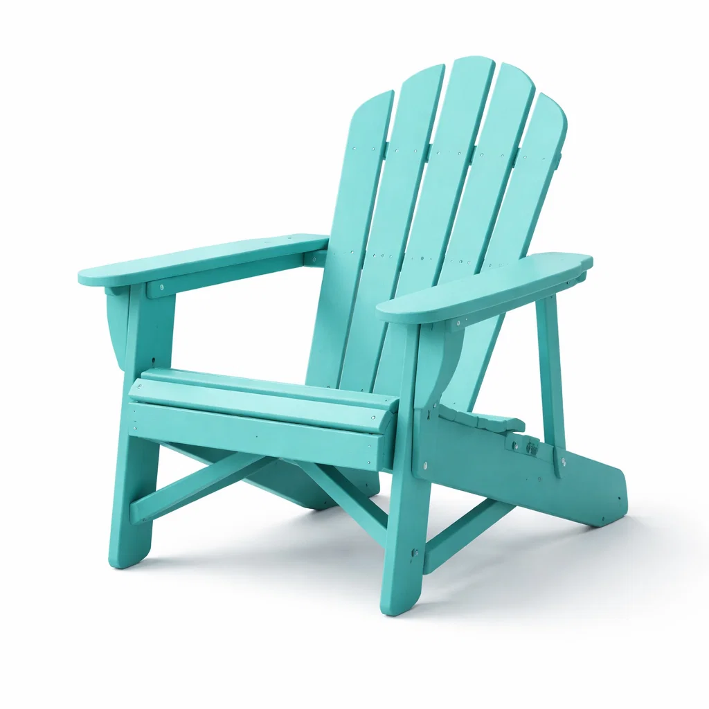 Chaise Adirondack en bois composite turquoise-Cosy Cab Ine
