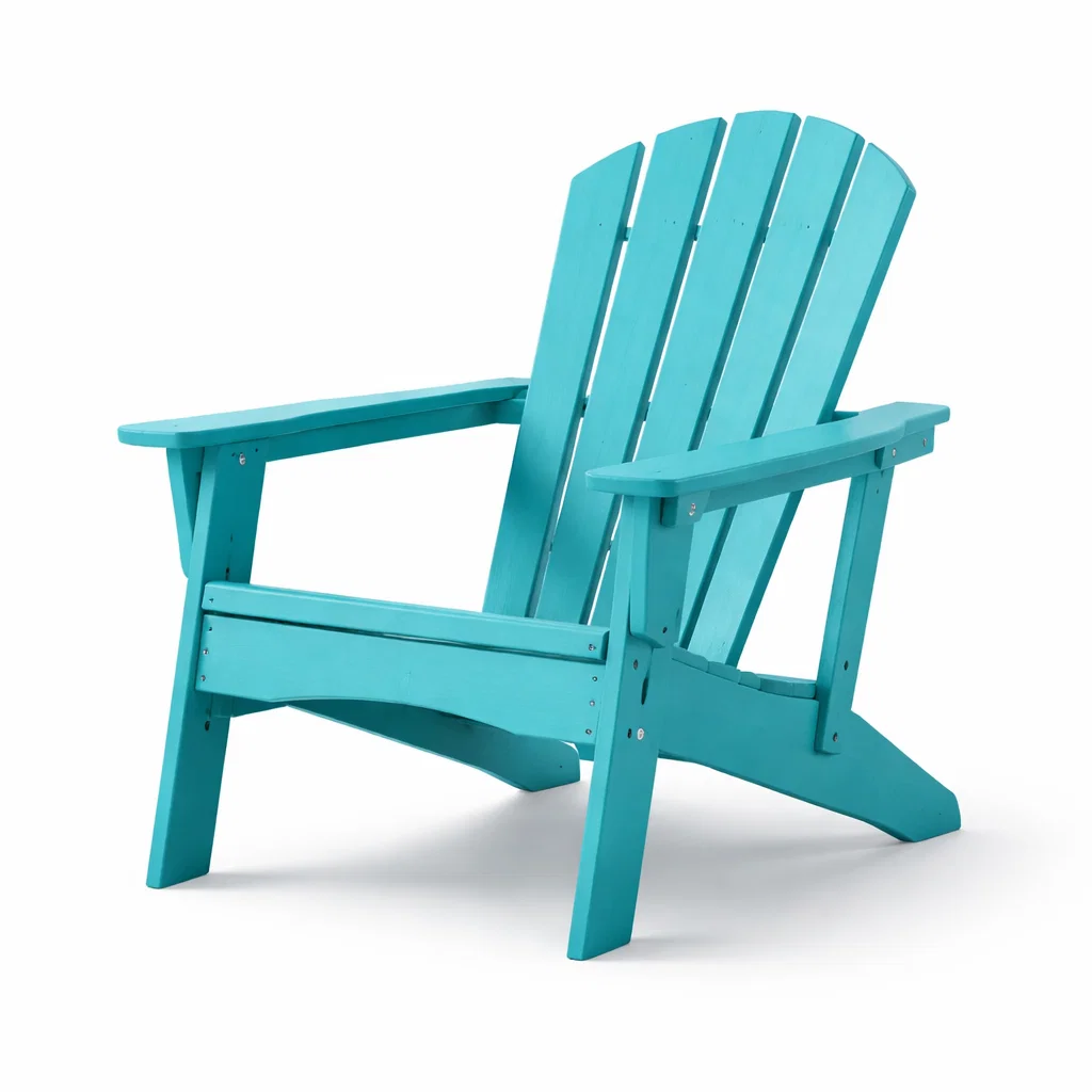 Chaise Adirondack en bois turquoise-Cosy Cab Ine