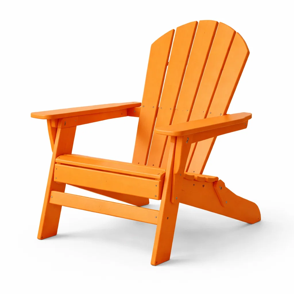 Chaise Adirondack en bois orange-Cosy Cab Ine