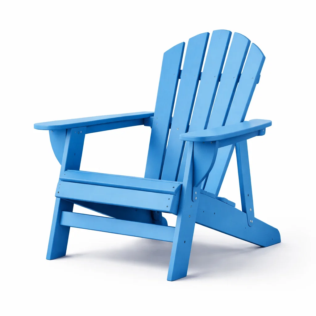 Chaise Adirondack en bois bleu pour extérieur-Cosy Cab Ine