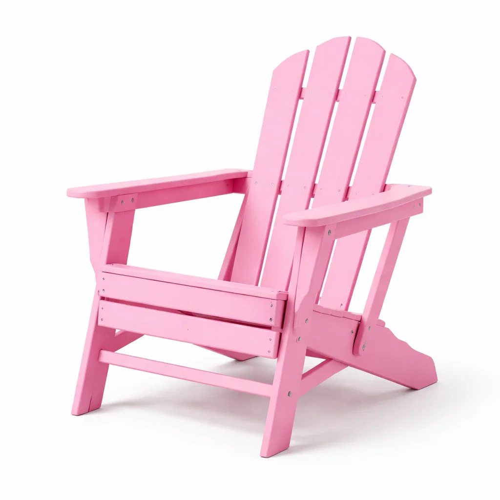 Chaise Adirondack en bois pour enfants rose-Cosy Cab Ine