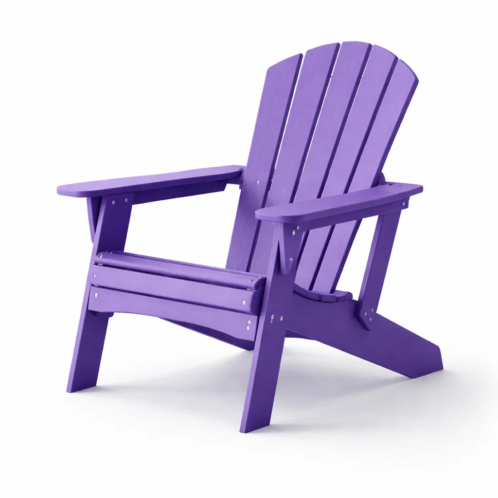 Chaise Adirondack en bois composite violet-Cosy Cab Ine