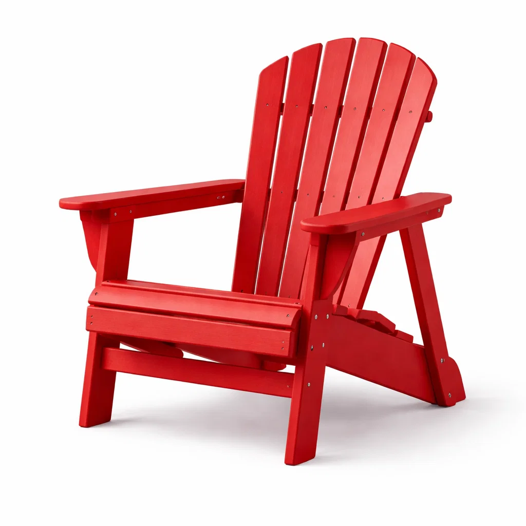 Chaise Adirondack en bois rouge-Cosy Cab Ine