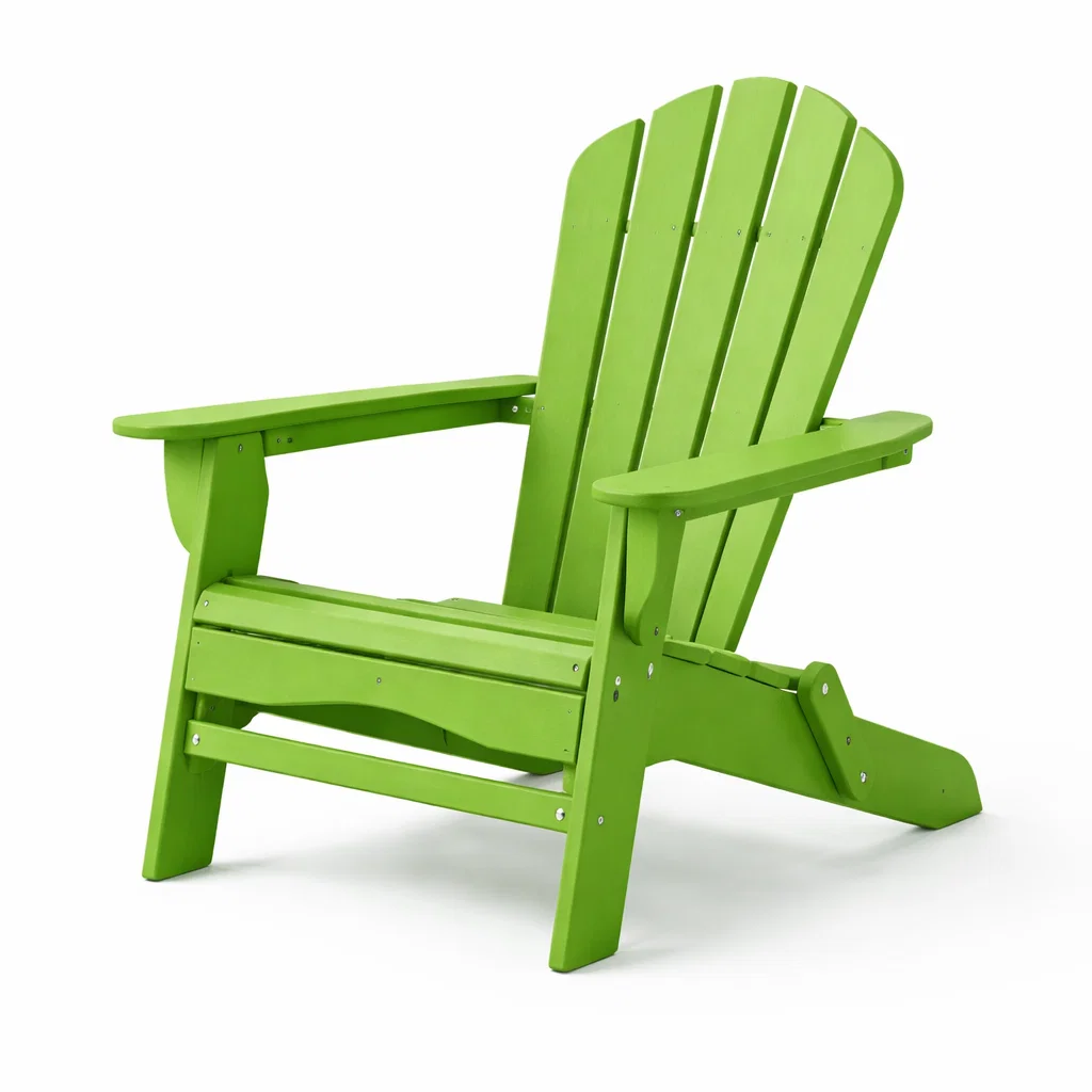 Chaise Adirondack en polyéthylène vert-Cosy Cab Ine