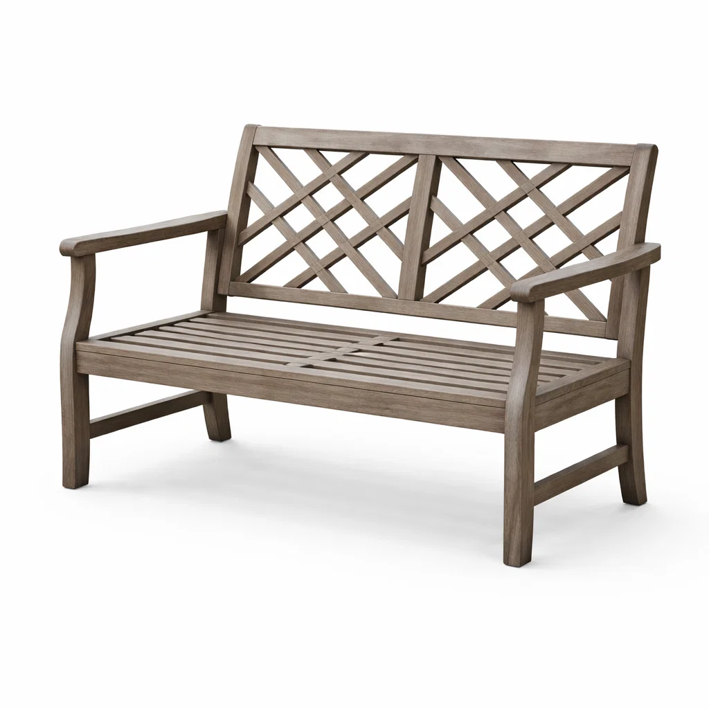 Banc de jardin en bois d’acacia marron-Cosy Cab Ine