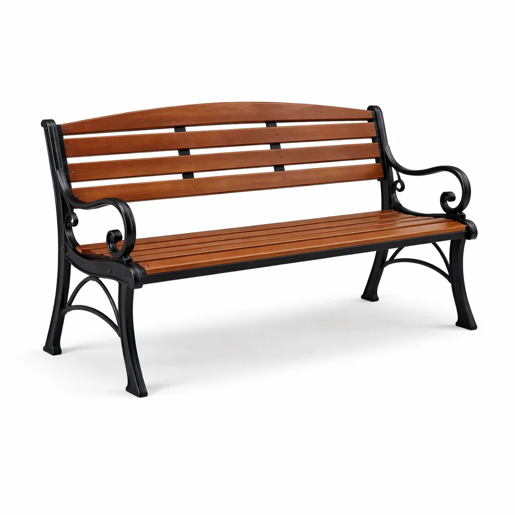 Banc de jardin en bois et métal-Cosy Cab Ine