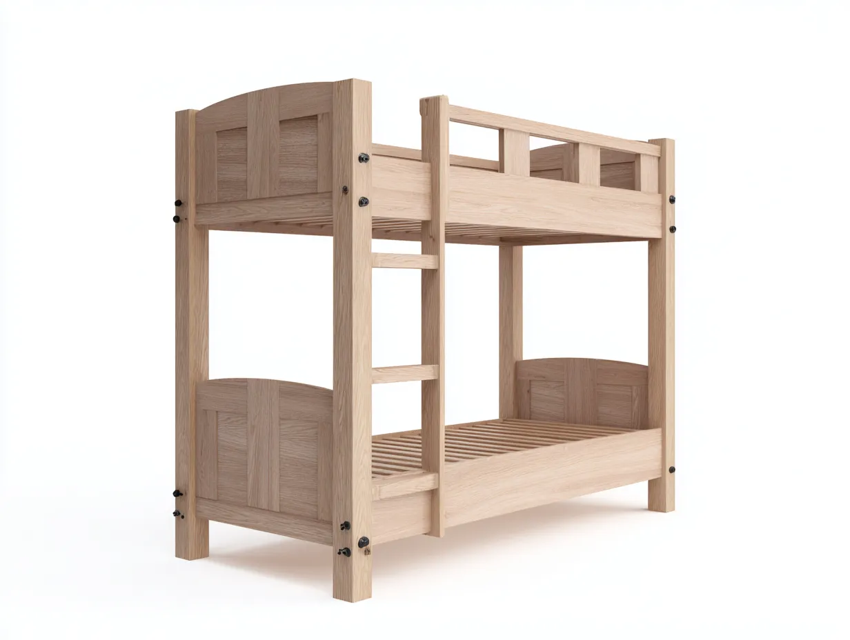 Letto matrimoniale-Legno-205x98x168 cm-Naturale-Stile classico-Pinegetbase