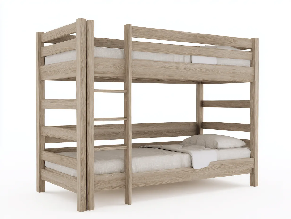 Letto matrimoniale-Legno-208x98x165 cm-Naturale-Stile moderno-Pinegetbase