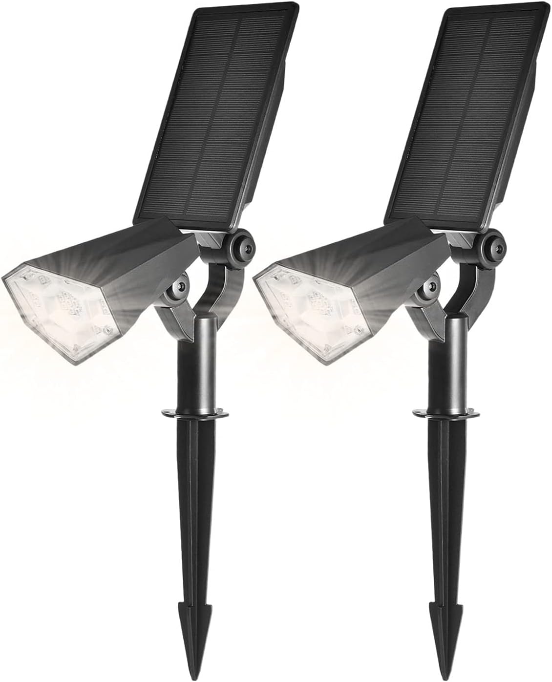 Luces LED para Piscinas, Focos al Aire Libre Luces de Paisaje Solar Impermeable Lámpara de Pared Ajustable for Patio Patio Jardín Jardín Jardín Piscina para estanques-Craftgethaus