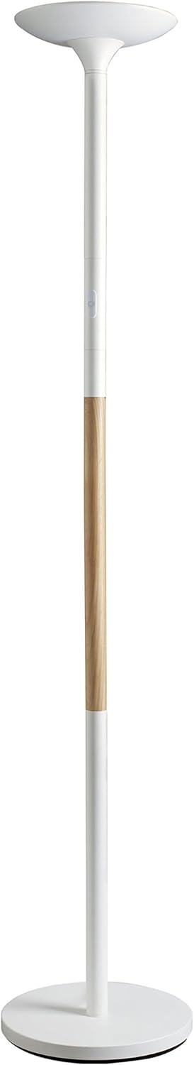 Unilux 400110157 Foco LED al techo pryska en madera y con ledes de 40 vatios, Incorporado con regulador de intensidad táctil para 3 lichtintentsitäten Blanco-Craftgethaus