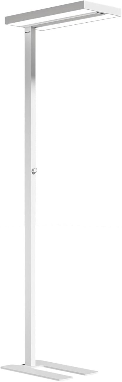Honeywell Lámpara de Pie LED 155W - 02E MAX Sunturalux, Luz Alta 16000LM 4000K Natural, Ajustable y Cuidada para los Ojos, Lámpara de Lectura para Sala, Oficina, Dormitorio-Craftgethaus