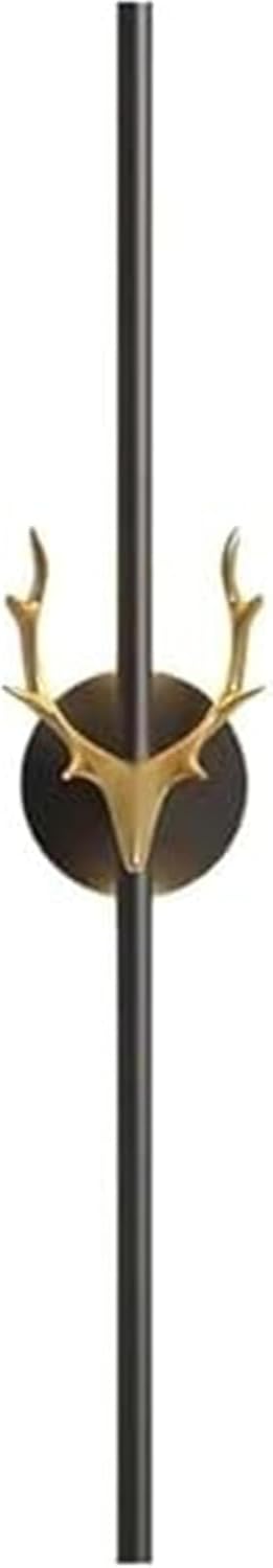 Lámpara De Pared Cuerno Ciervo 60 Cm - Tira LED Minimalista Y Alargada For Fondo TV E Iluminación Mesilla Noche(Neutral Light,Disc-60CM)-Craftgethaus