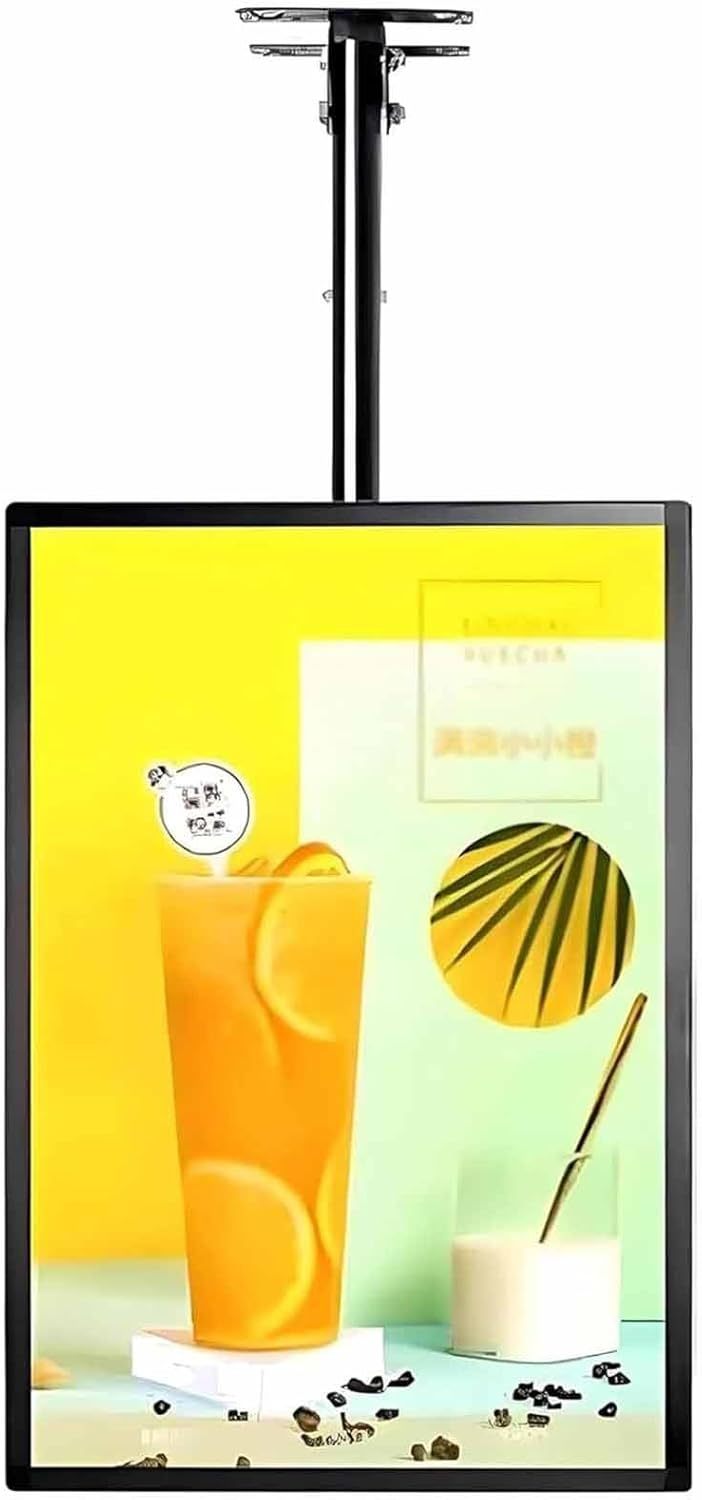 Cartelera LED Digital Pared,Pantalla Publicitaria Electrónica,Menú Retroiluminado LED para Restaurante,Pantalla De Póster Iluminada HD para Centros Comerciales 1pc-50 * 70-Craftgethaus