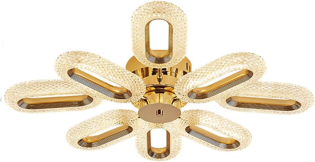 Lámpara de techo nórdica de lujo para salón, pantalla acrílica, iluminación plana, moderna y sencilla, ideal para dormitorio, estudio y comedor.-Craftgethaus