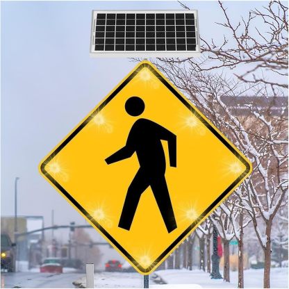 Película reflectante de aluminio solar IP65 for paso de peatones, 2 uds., 24x24 pulgadas-Craftgethaus