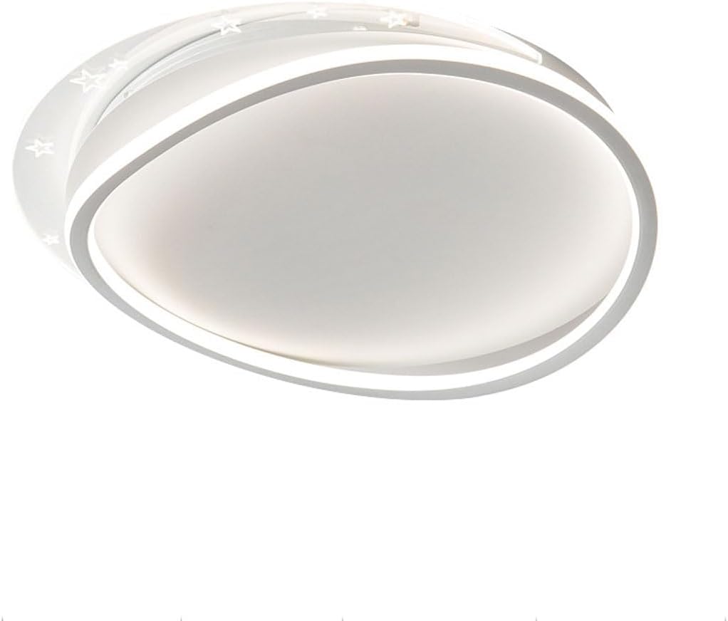 Lámpara de techo redonda moderna y minimalista. Fabricada en metal y acrílico. Iluminación plana. Diseño minimalista tricolor. Ideal para estudio y dormitorio.-Craftgethaus