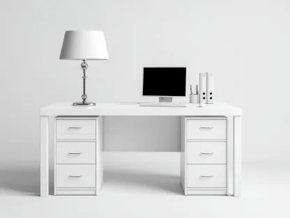 Mesas de oficina - madera-MDF - 155x70x75 cm - blanco - diseño moderno-Craftgethaus