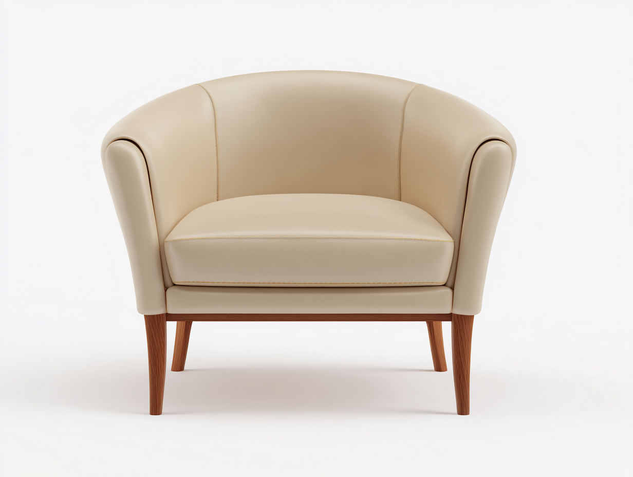 Sillones-piel-madera-92x88x82 cm-beige claro-estilo moderno-Craftgethaus