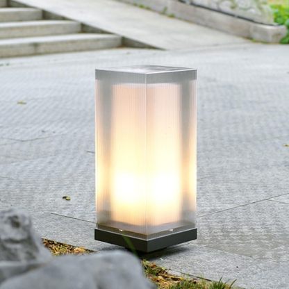 Farol De Aluminio Americano Resistente Al Agua Para Exteriores, Iluminación Moderna Y Única Para Patio, Pasarela, Jardín, Portón, Patio, 19,7" De Alto-Craftgethaus
