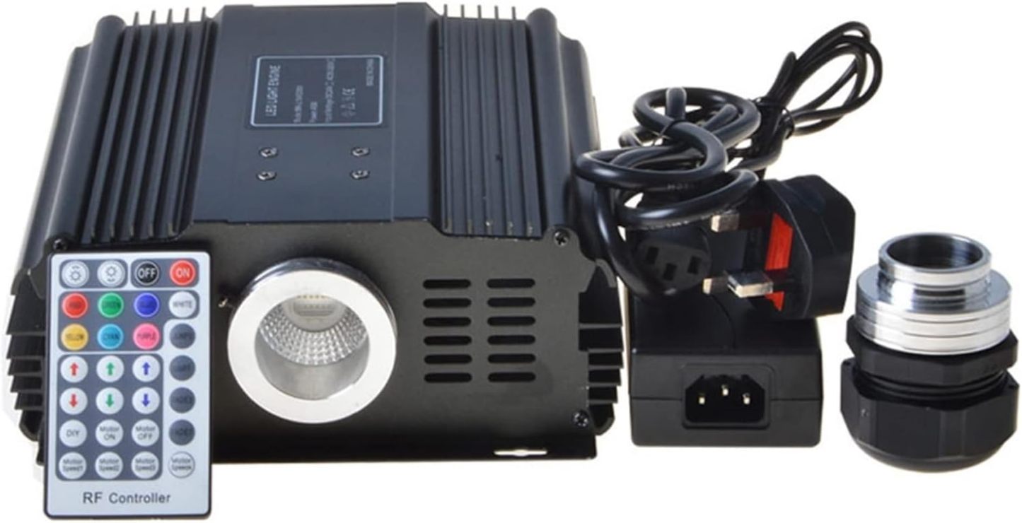 DIRIGIÓ Fuente de luz 28Key RF Control Remoto 6 0W RGBW LED Motor de Fibra óptica for Bricolaje Iluminación de Piscinas Estrella-Craftgethaus