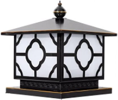 Farol Exterior De Latón Negro, Impermeable, Para Cercas De Jardín, Postes De Madera De 4x4, 5x5 Y 6x6, Con Vidrio, Para Jardín, Patio, Camino, Decoración Sencilla.-Craftgethaus