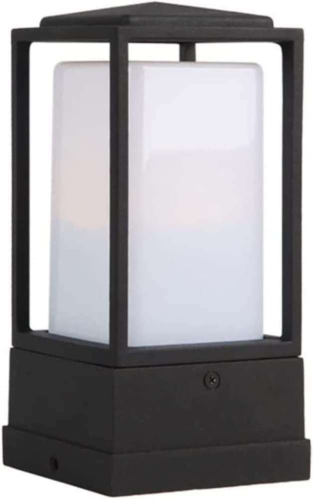 WQHPLMD Luz de Estilo Antiguo LED Exterior Pole Lamp Branco para Jardinia, Piscina, Varanda ou Deck-Craftgethaus