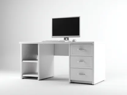 Mesas de oficina - madera-MDF - 120x60x75 cm - blanco - diseño moderno-Craftgethaus