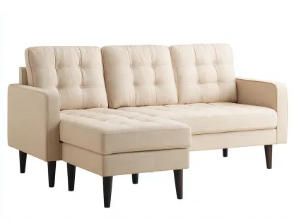 Sofá rinconero-tela-lino-madera-272x160x88 cm-beige-estilo contemporáneo sobrio-Craftgethaus