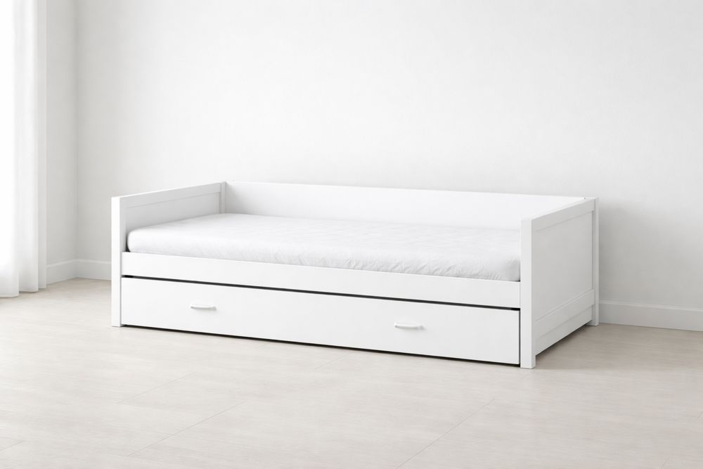 Lit de jour en bois MDF avec tiroir de rangement 200x90×80 cm