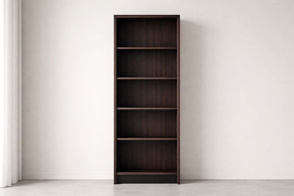 Bibliothèque en Bois 5 Niveaux Brun Foncé 180x60x24 cm