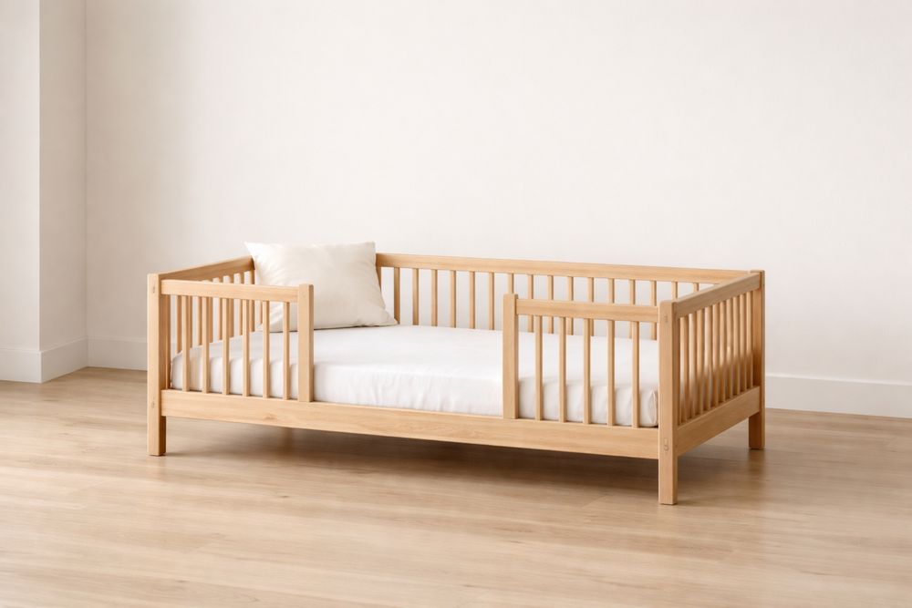 Lit enfant en bois massif 140x70×55cm