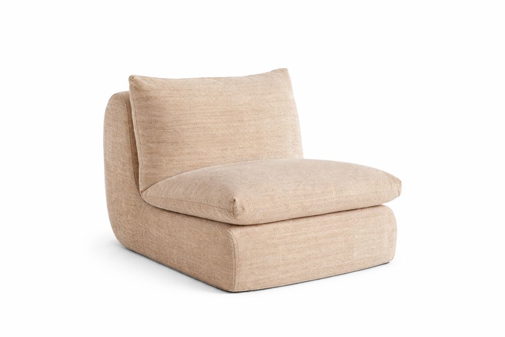 Fauteuil Modulable Tissu Beige