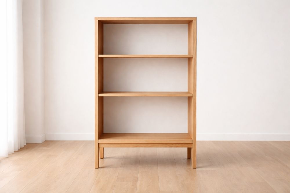 Étagère en bois trois niveaux 160x80x30 cm