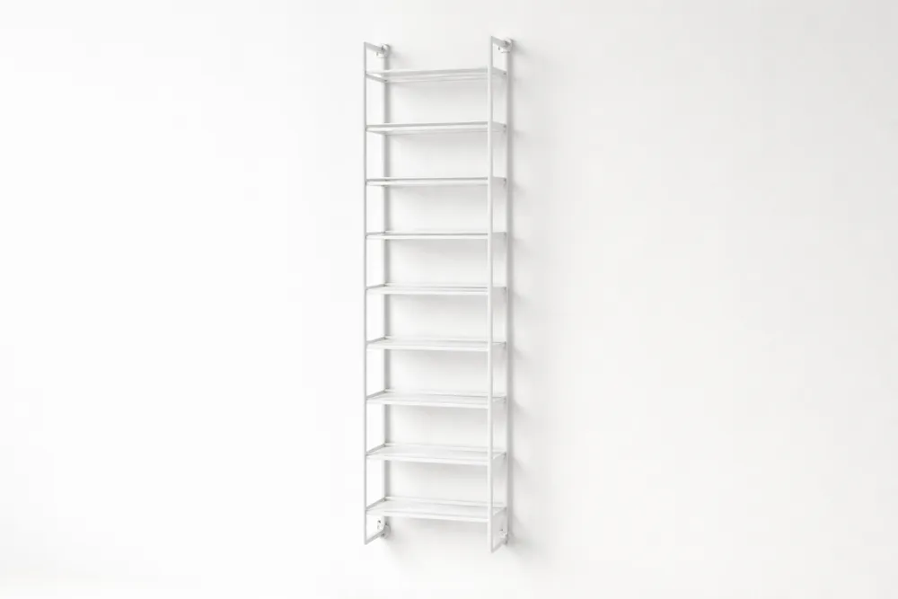 Étagère murale en acier inoxydable 8 niveaux 200x60x20 cm