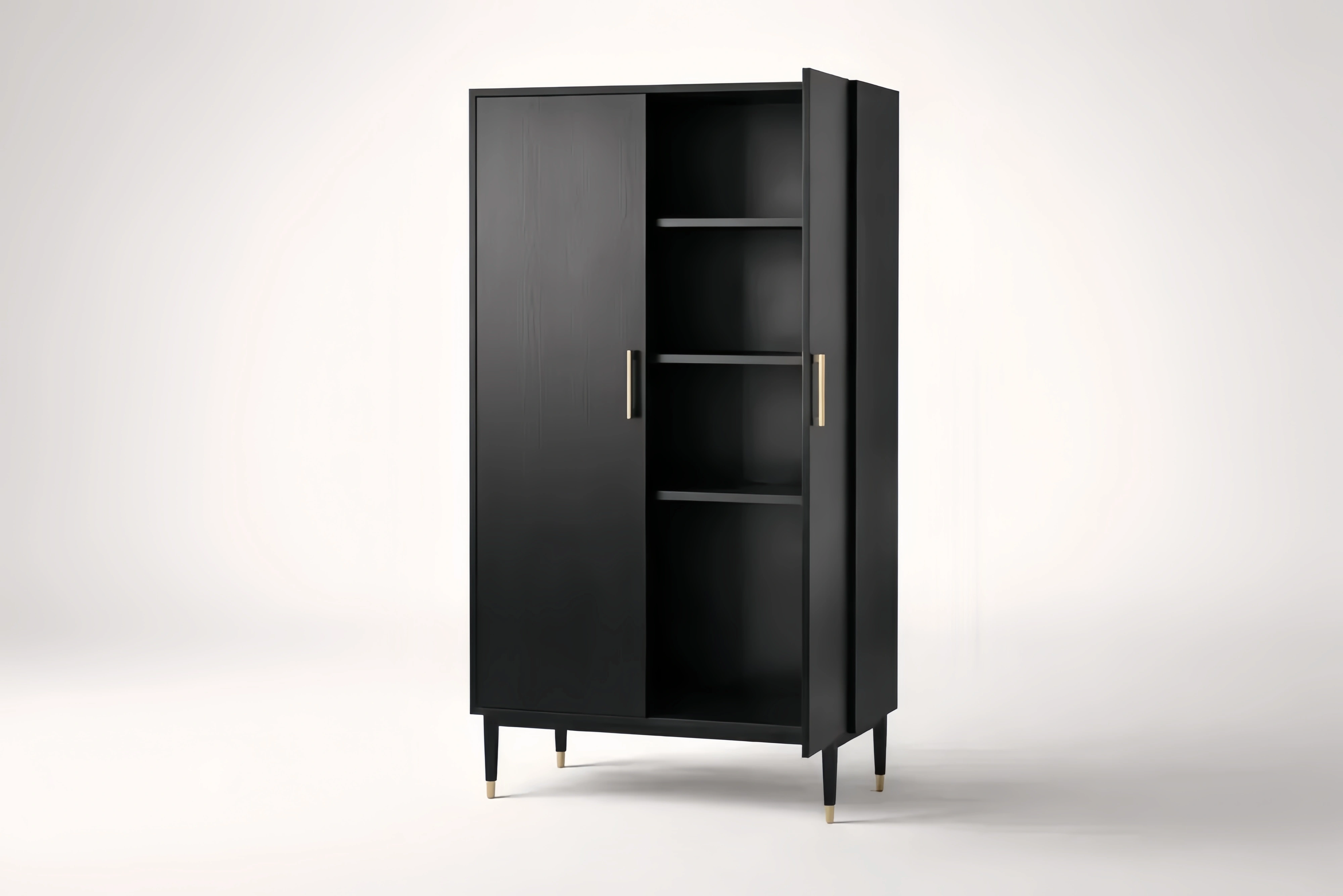 Meubles de rangement en Bois d'ingénierie avec Étagères Noires 185x80x40 cm