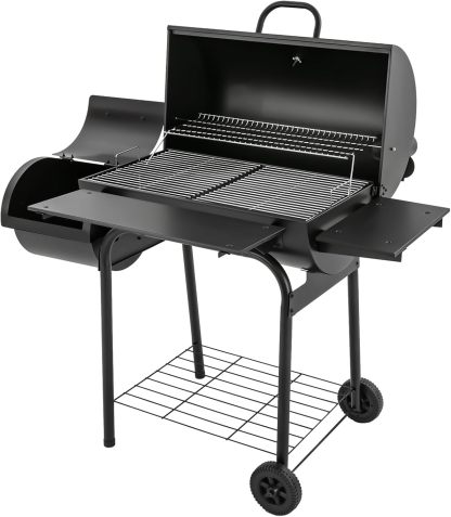 Barbacoa de carbón vegetal, 147 x 70 x 126 cm, barbacoa para barbacoa, barbacoa de carbón vegetal, barbacoa de carbón para jardín, barbacoa para fiestas, camping, jardín