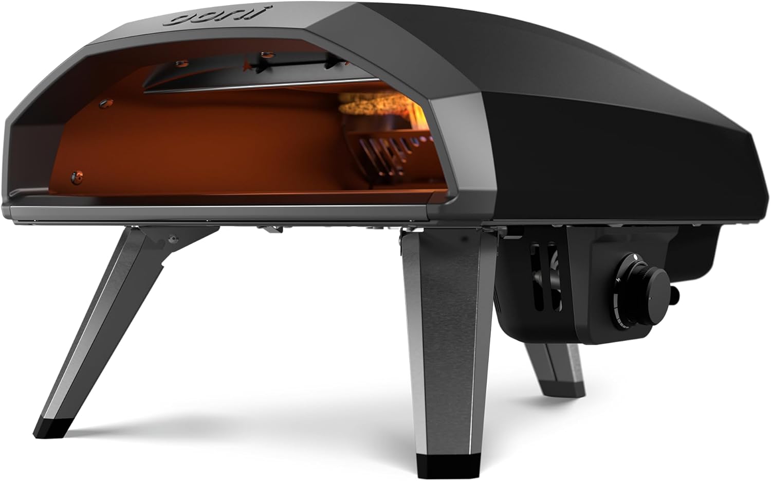 Ooni Koda 2 Horno de Pizza a Gas 14" – Fundición Negra – Horno Para Pizza a Gas Portátil con Tecnología G2 – Compacto y Potente – Pizza Napolitana en 60 Segundos – Ooni Pizza Oven (30 mbar)