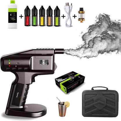 Pistola infusora de humo alimentada por USB, ahumador de cocina de mano para ahumar en frío, quesos, salmón, salchichas y cócteles