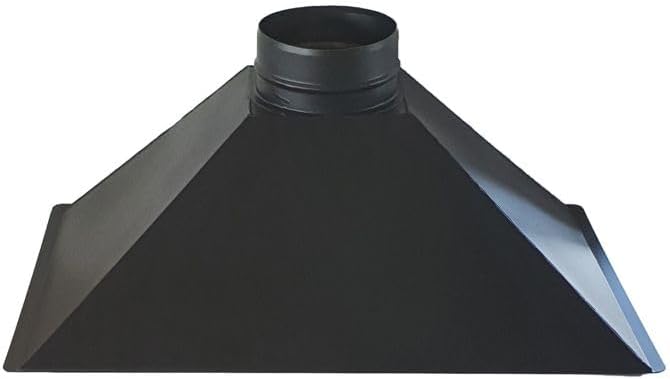 Campana para barbacoa chimenea L 87 x P 48,5 x H 35 cm (Diámetro salida de humos 200 mm)