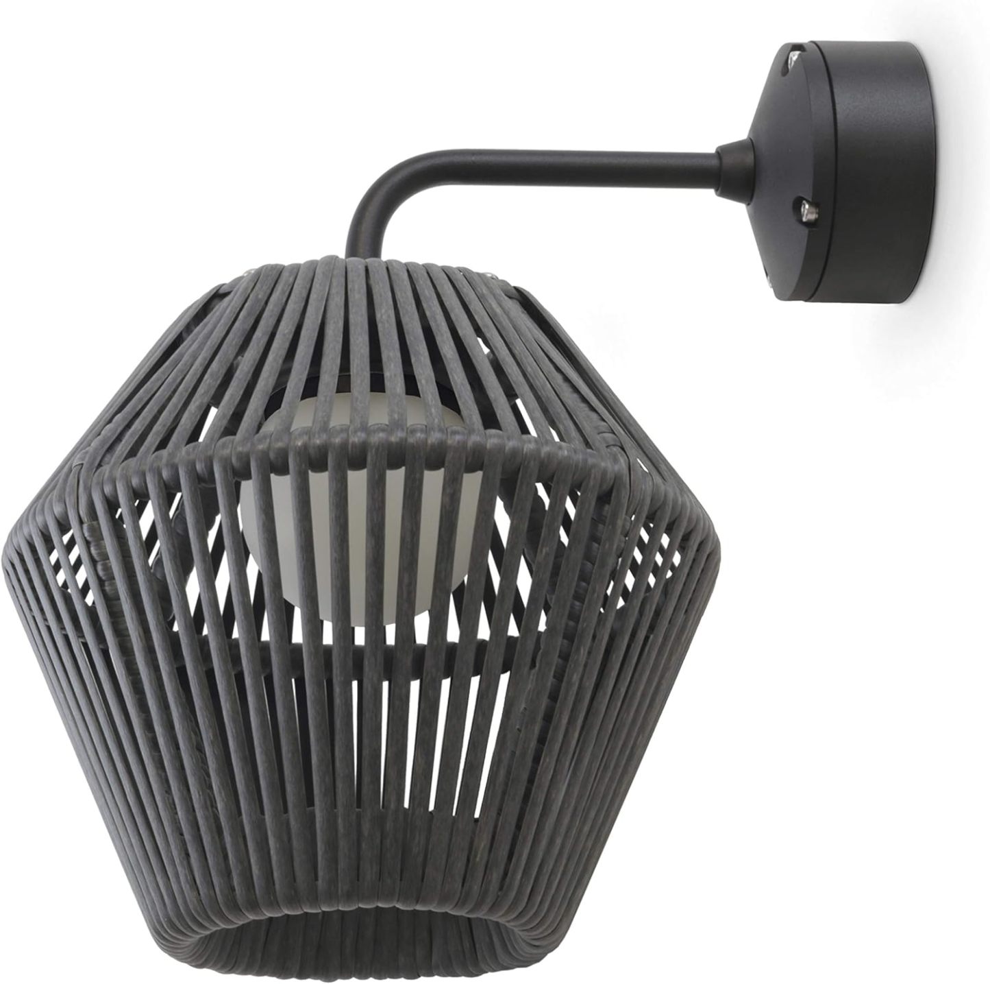 Aplique de pared NELL grafito apto exterior IP65
